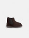 Bottines Chelsea en daim marron pour enfants