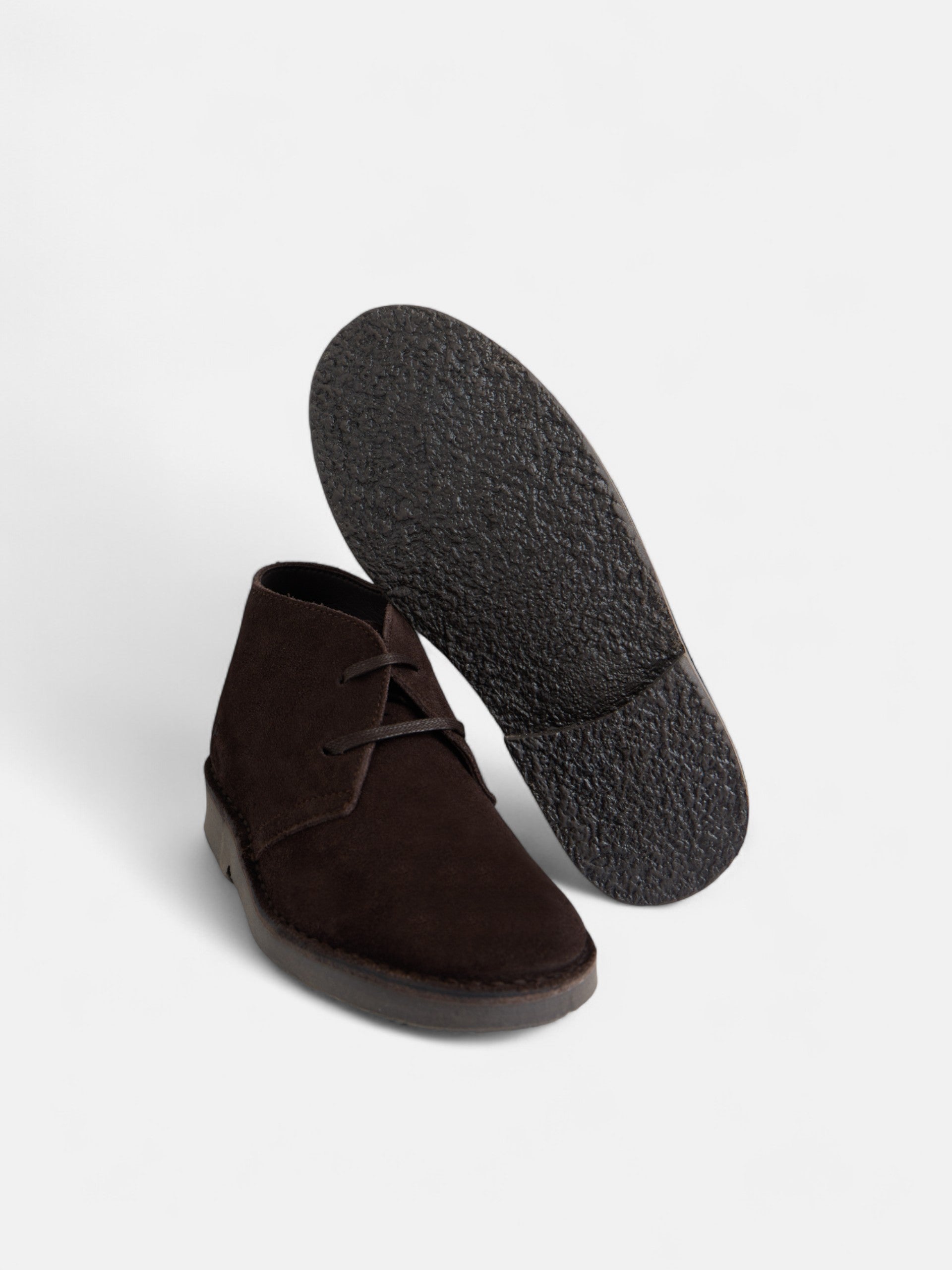 Bota kids cordones marron