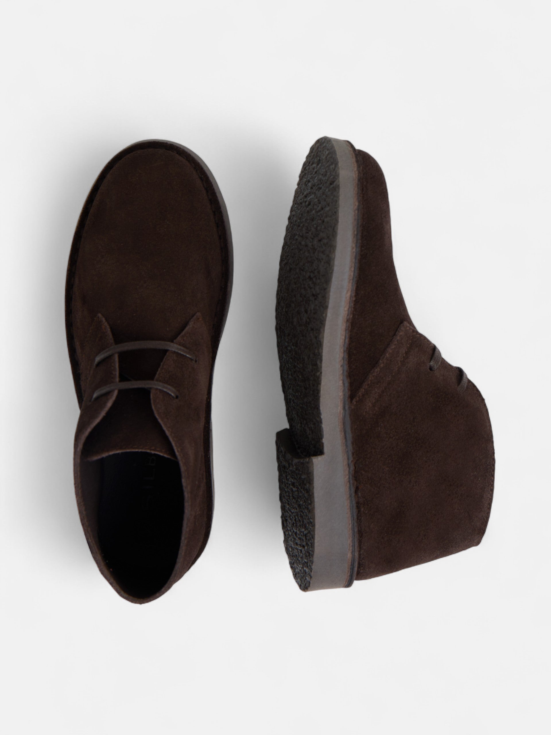 Bota kids cordones marron