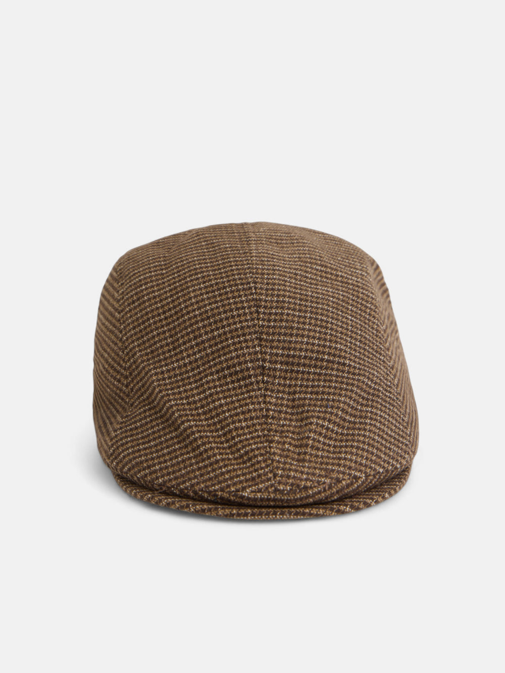 Gorra clasica pata de gallo beige marron