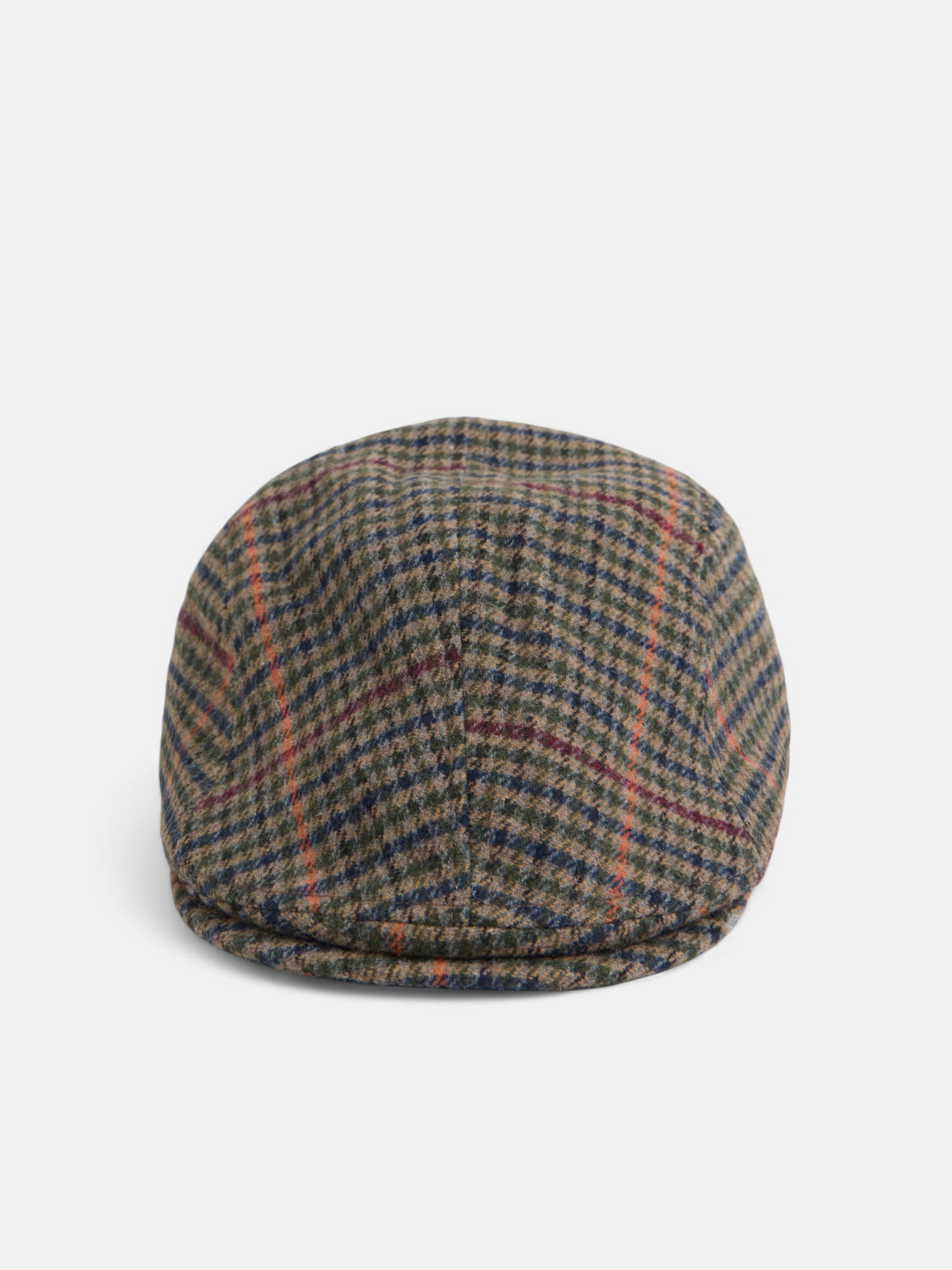 Gorra clasica cuadros marron