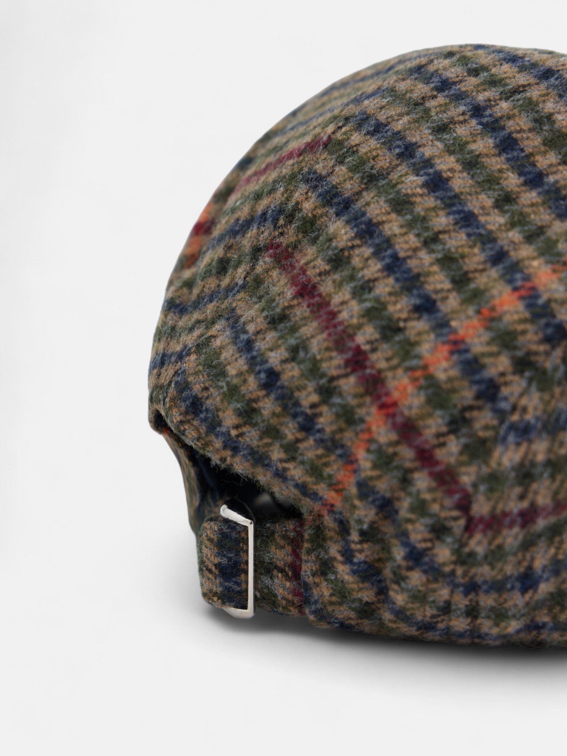 Gorra clasica cuadros marron