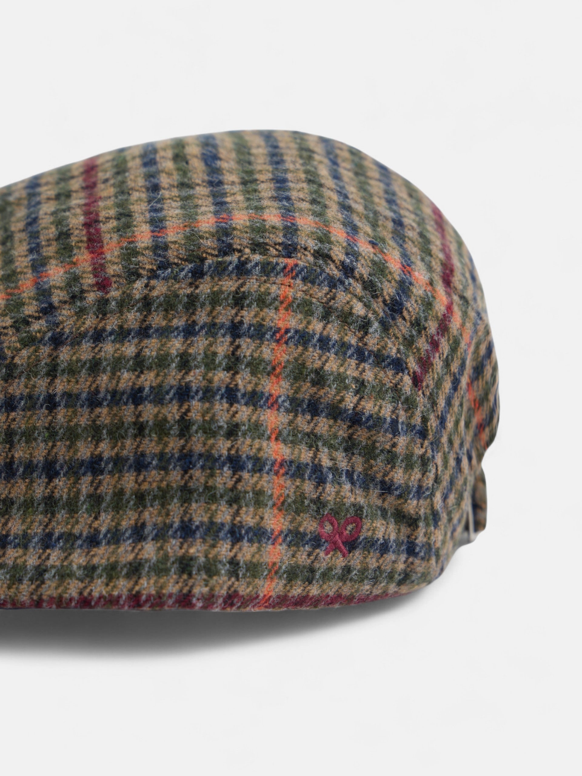 Gorra clasica cuadros marron