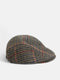 Classic brown checked cap