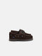 Zapato kids nautico ante marron oscuro