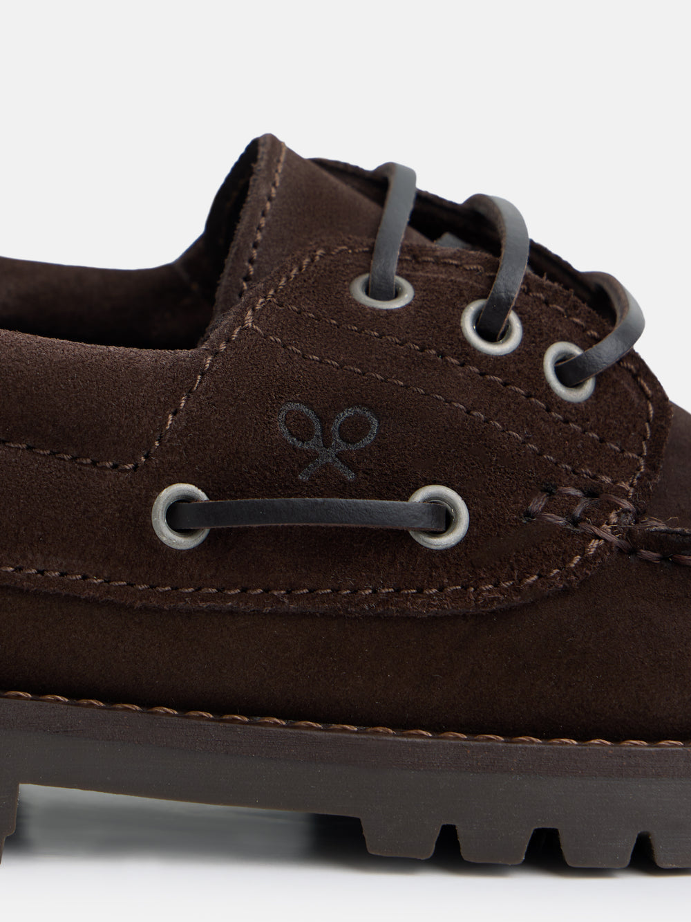 Zapato kids nautico ante marron oscuro