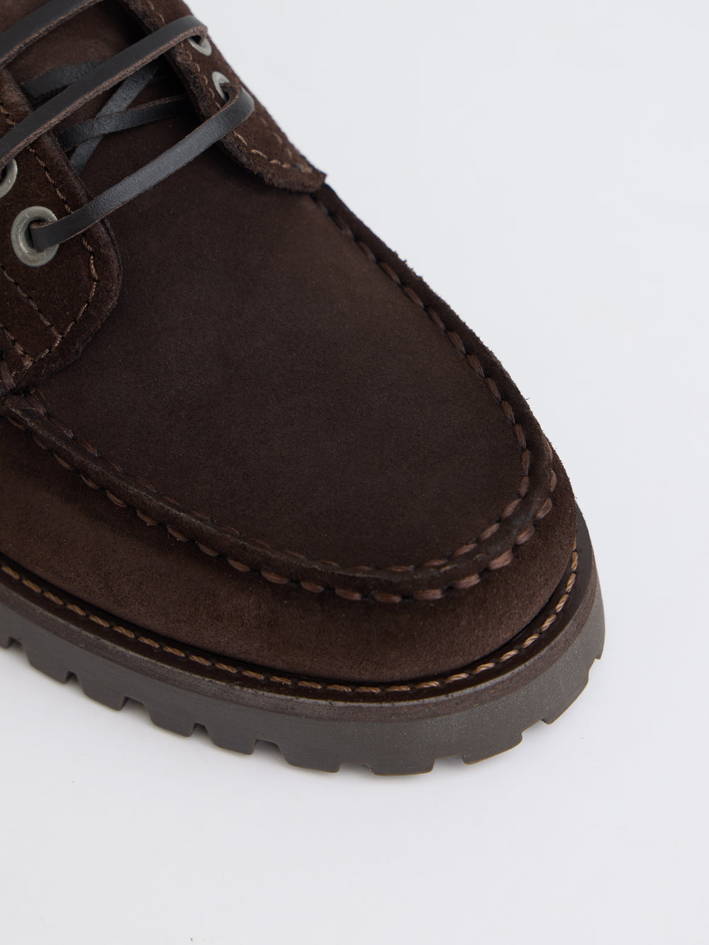 Zapato kids nautico ante marron oscuro