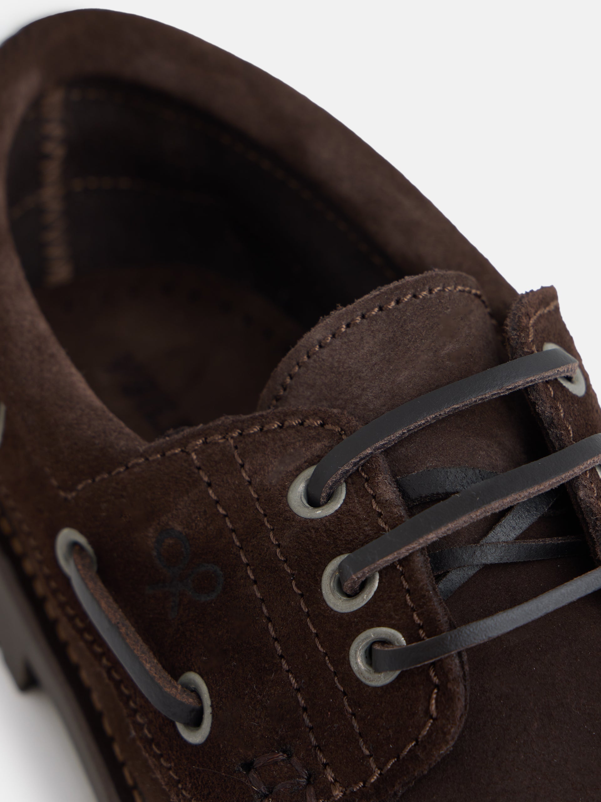 Zapato kids nautico ante marron oscuro