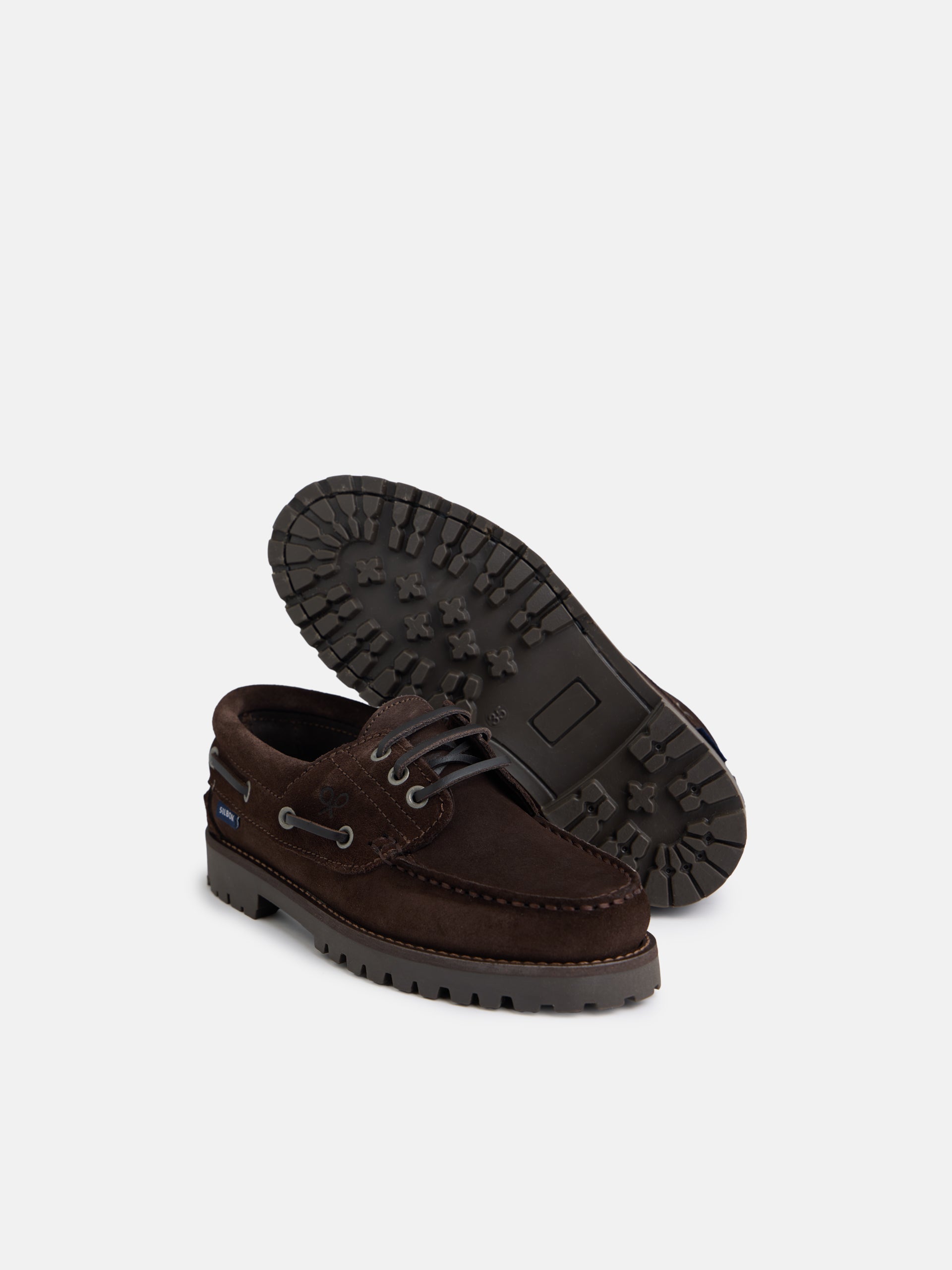 Zapato kids nautico ante marron oscuro