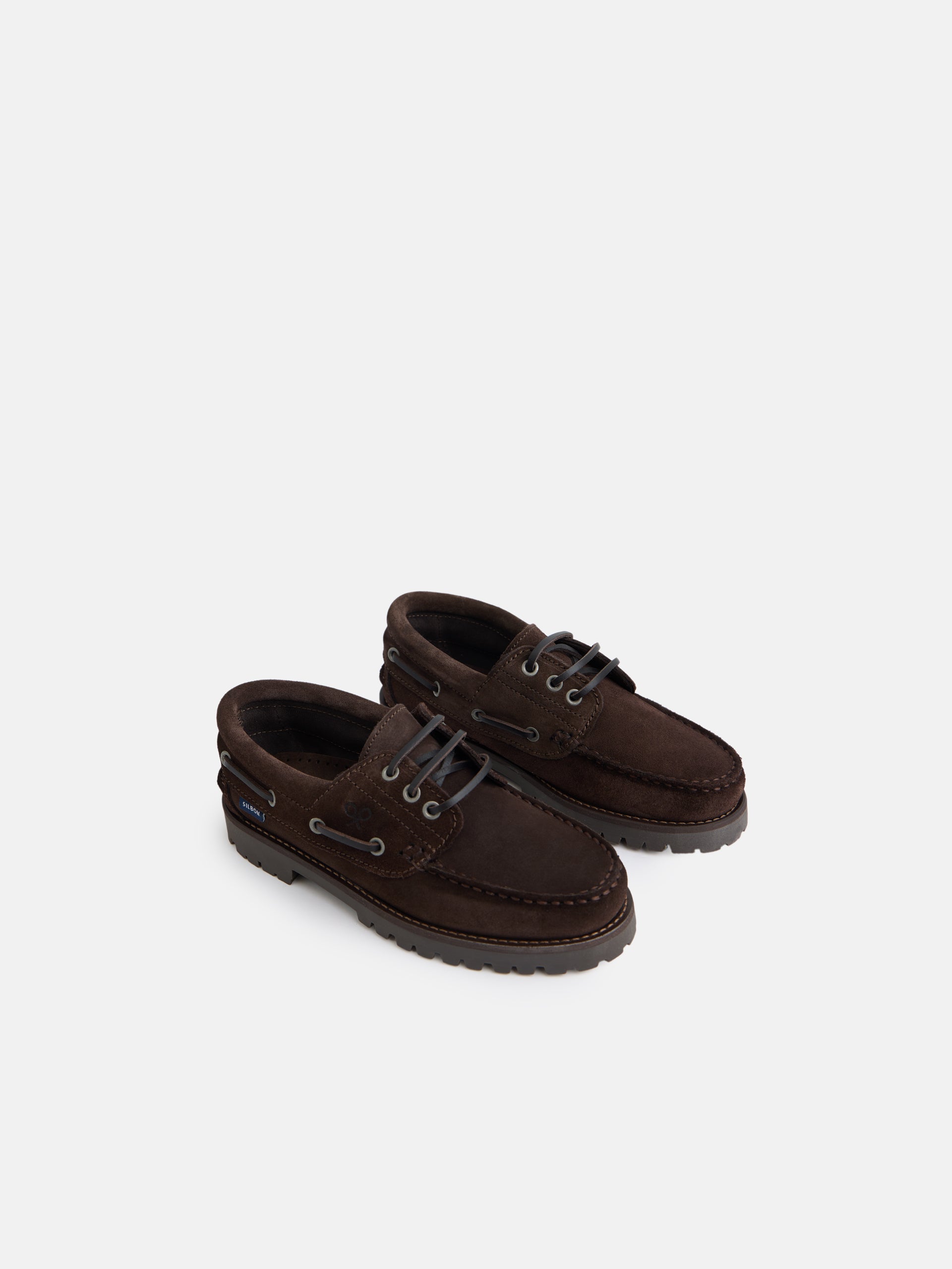 Zapato kids nautico ante marron oscuro