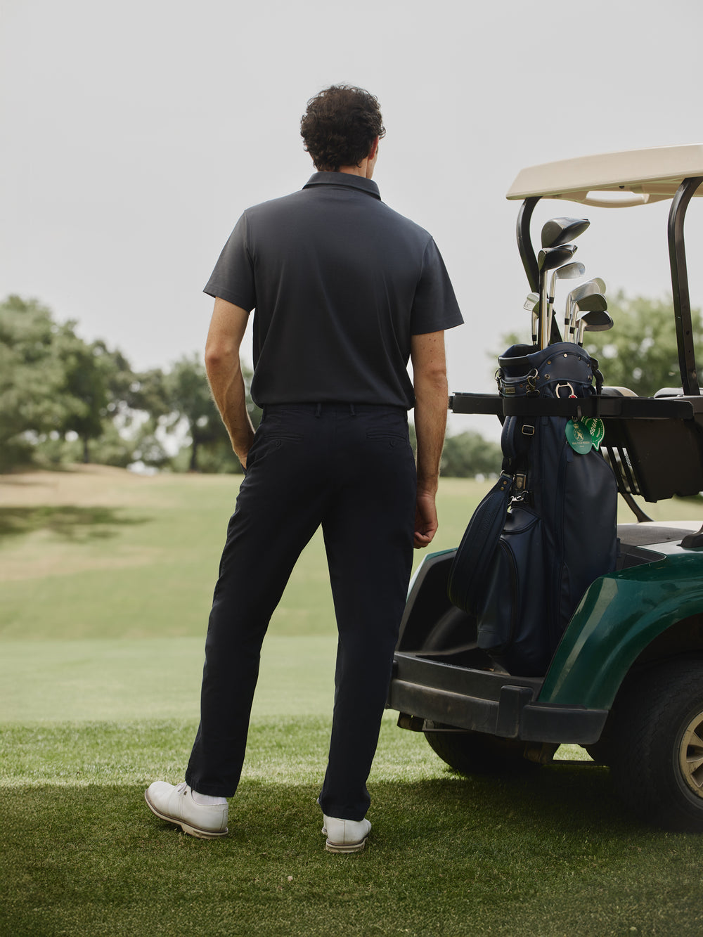 Beltran Lozano dark blue trousers