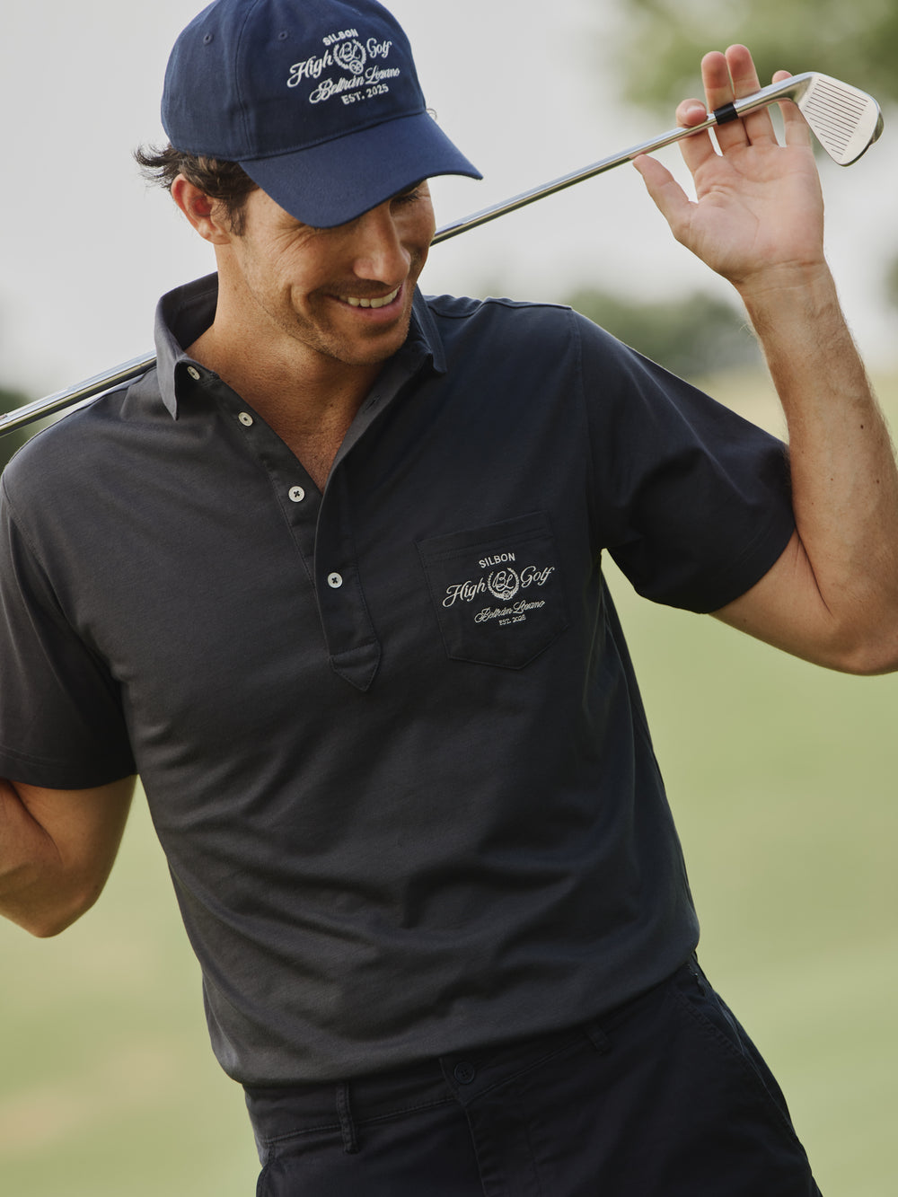 Polo Beltran Lozano bolsillo azul marino