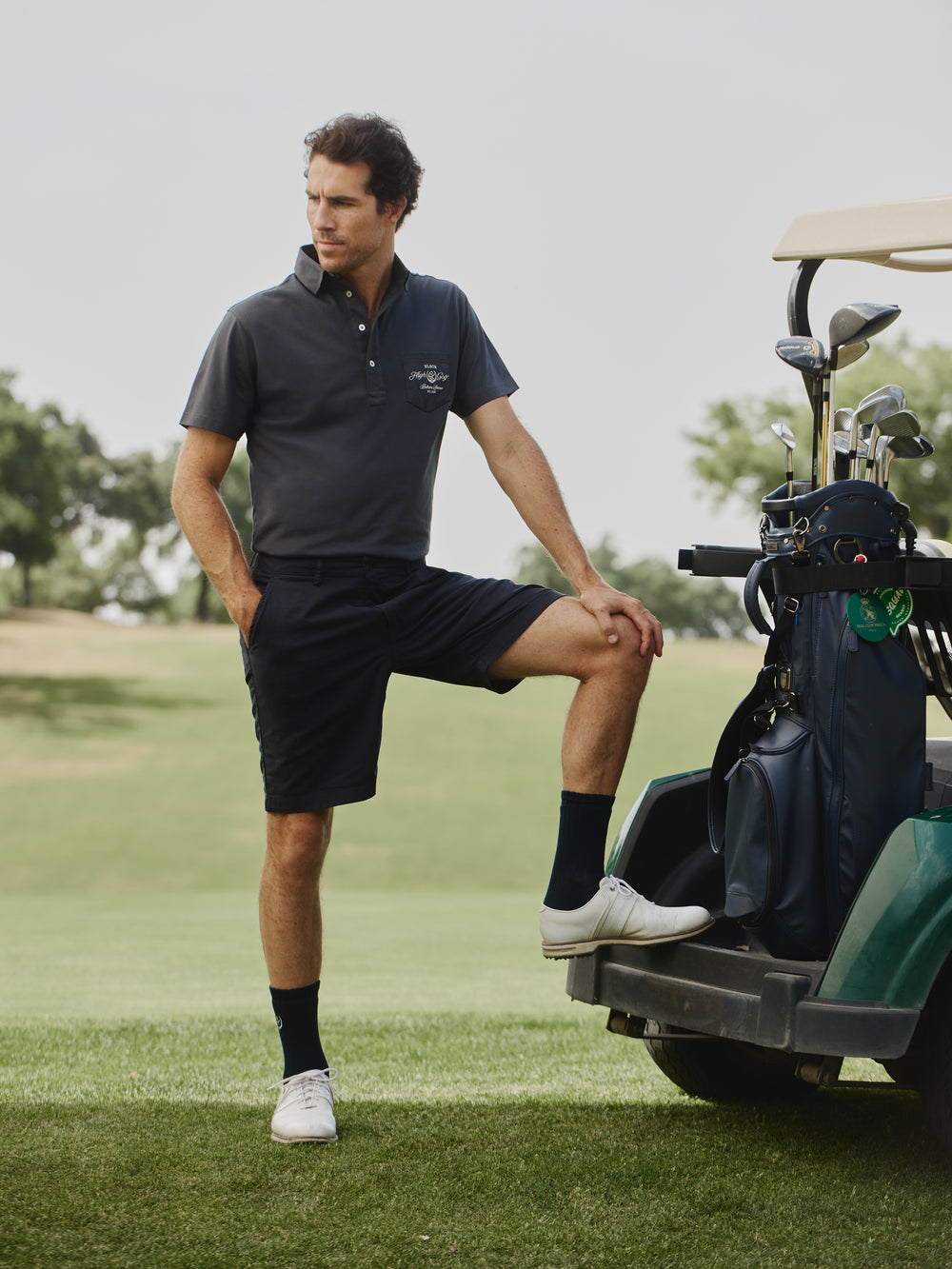 Polo Beltran Lozano bolsillo azul marino