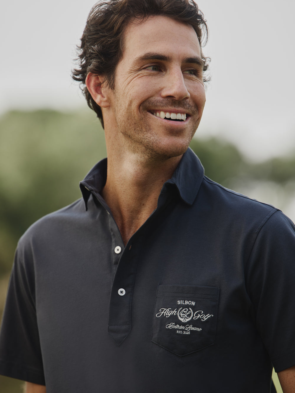 Polo Beltran Lozano bolsillo azul marino