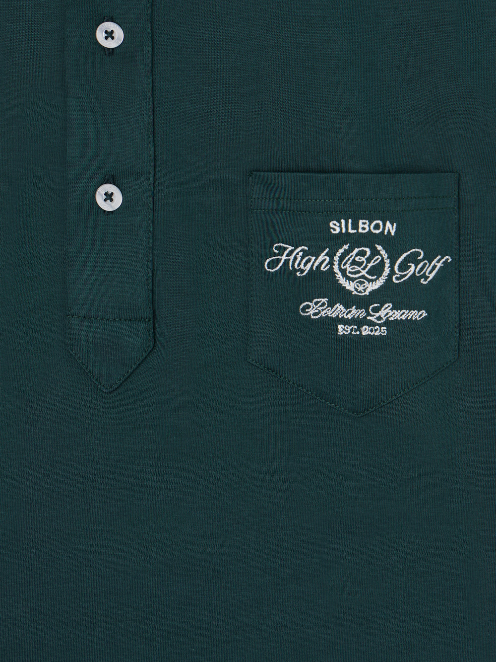 Polo Beltran Lozano bolsillo verde oscuro