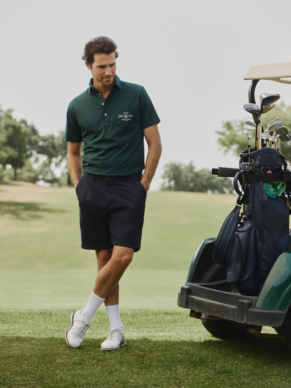 Polo Beltran Lozano bolsillo verde oscuro