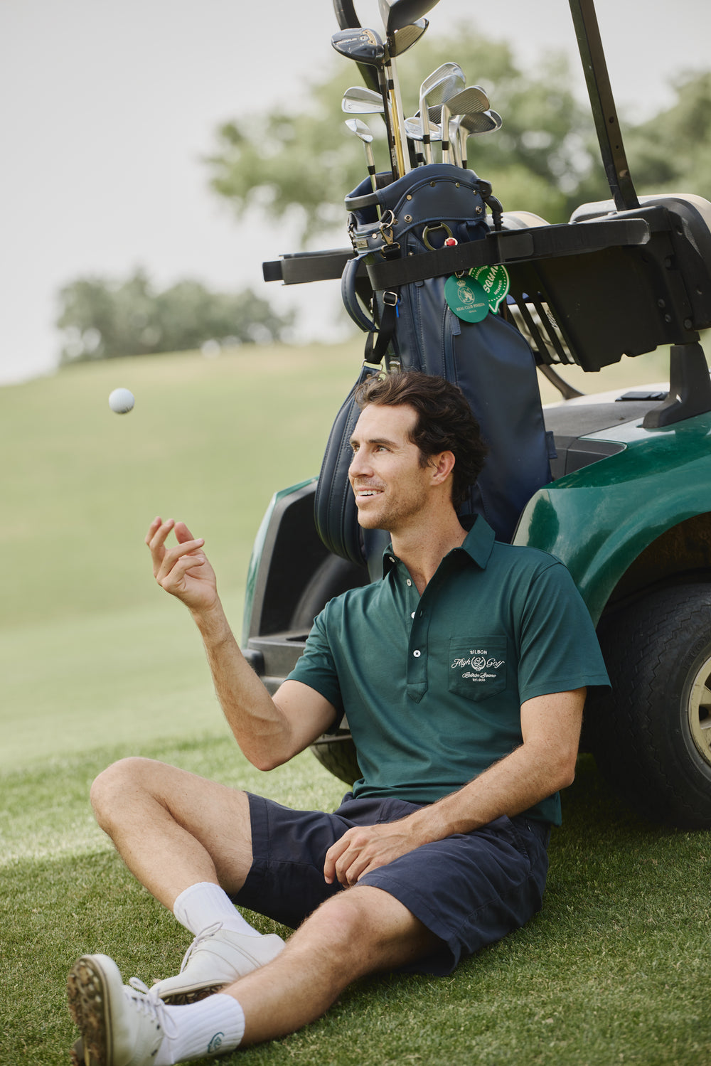 Polo Beltran Lozano bolsillo verde oscuro