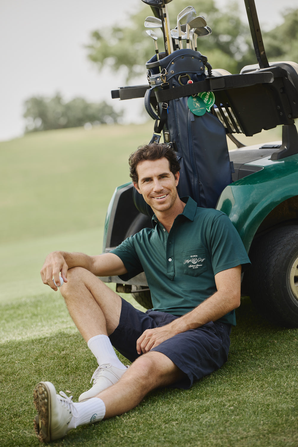 Polo Beltran Lozano bolsillo verde oscuro