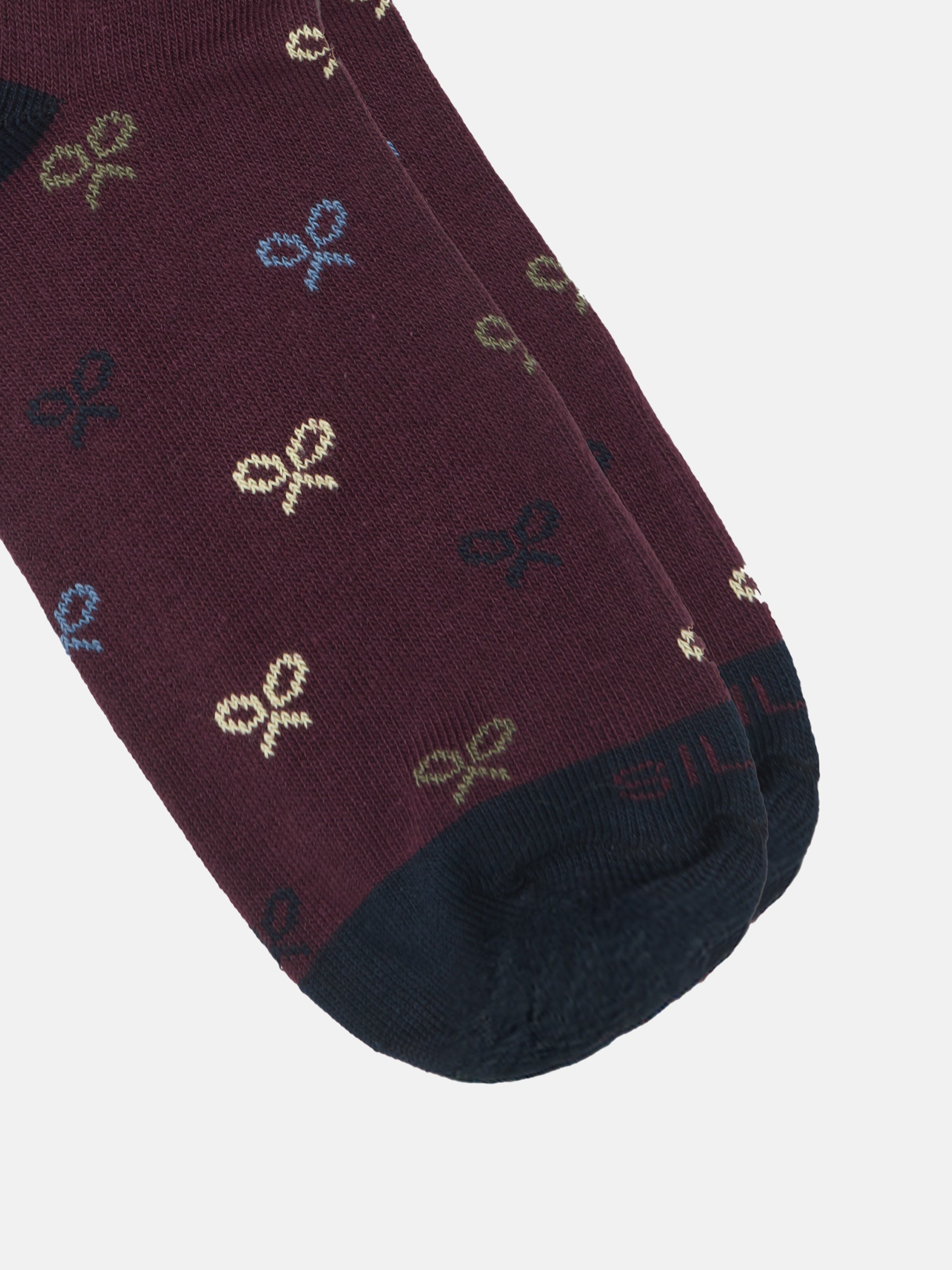 Calcetin kids multiraquetas burdeos