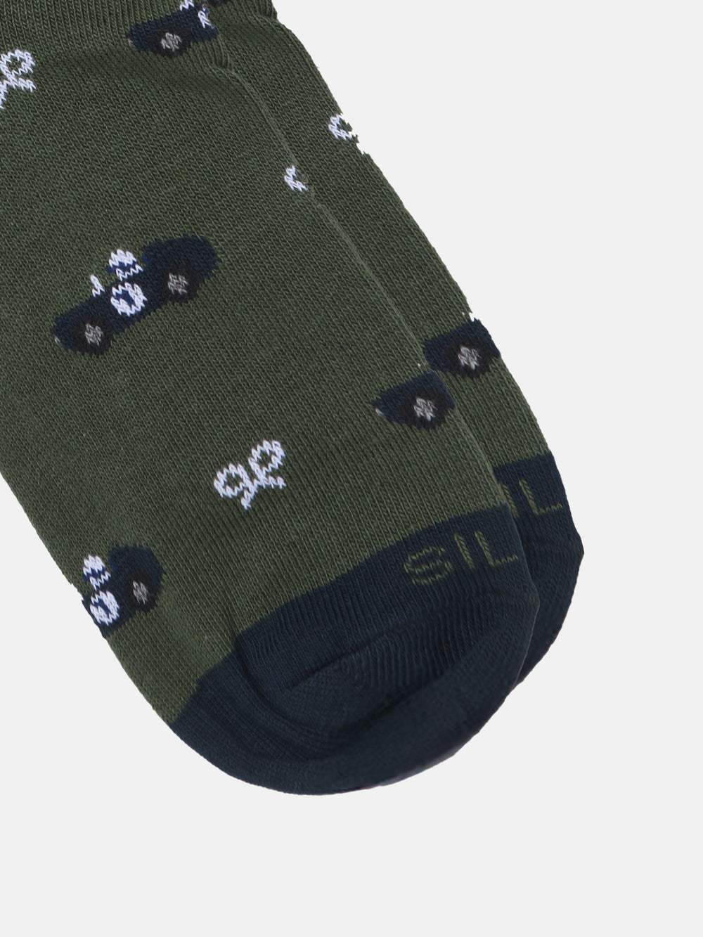 Chaussettes de voiture vertes pour enfants