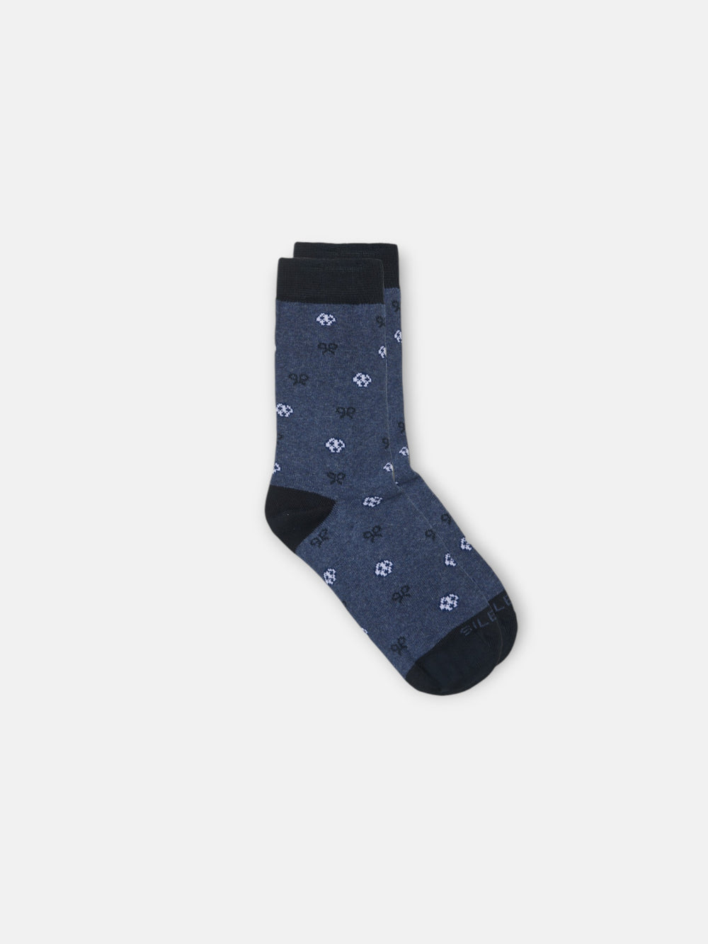 Chaussettes de football bleu indigo pour enfants