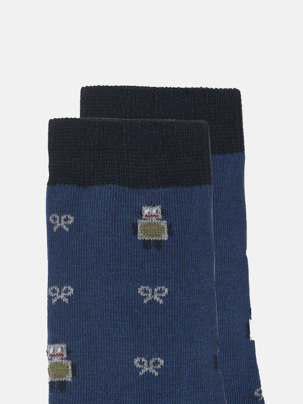 Chaussettes enfant robot bleu