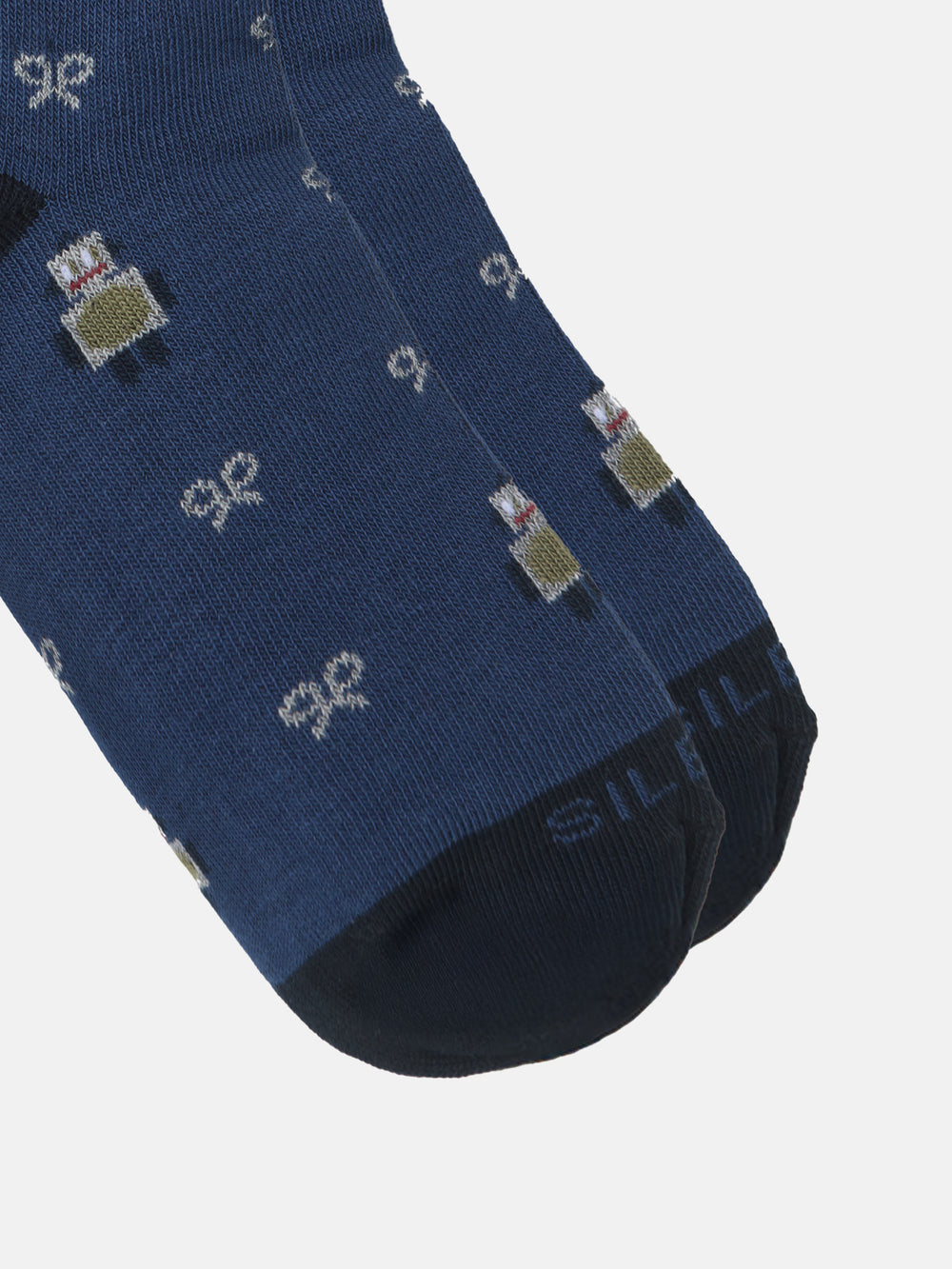 Chaussettes enfant robot bleu