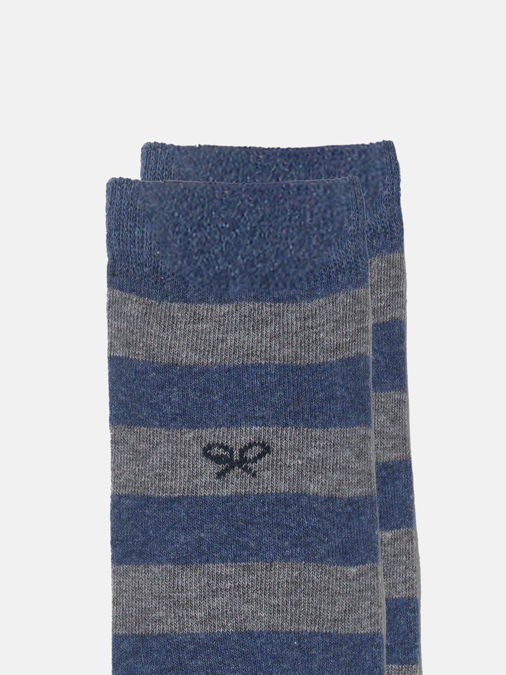 Chaussettes enfant à rayures bleu marine