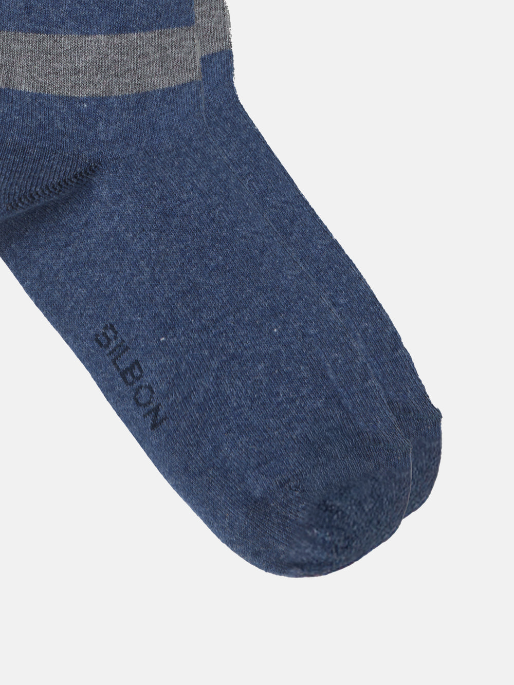 Chaussettes enfant à rayures bleu marine