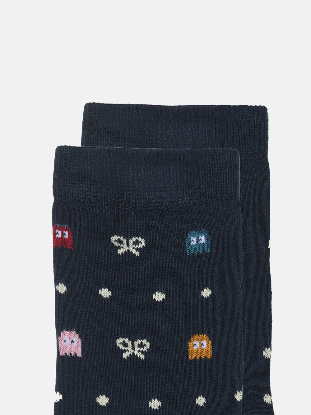 Chaussettes Pac-Man bleu marine pour enfants