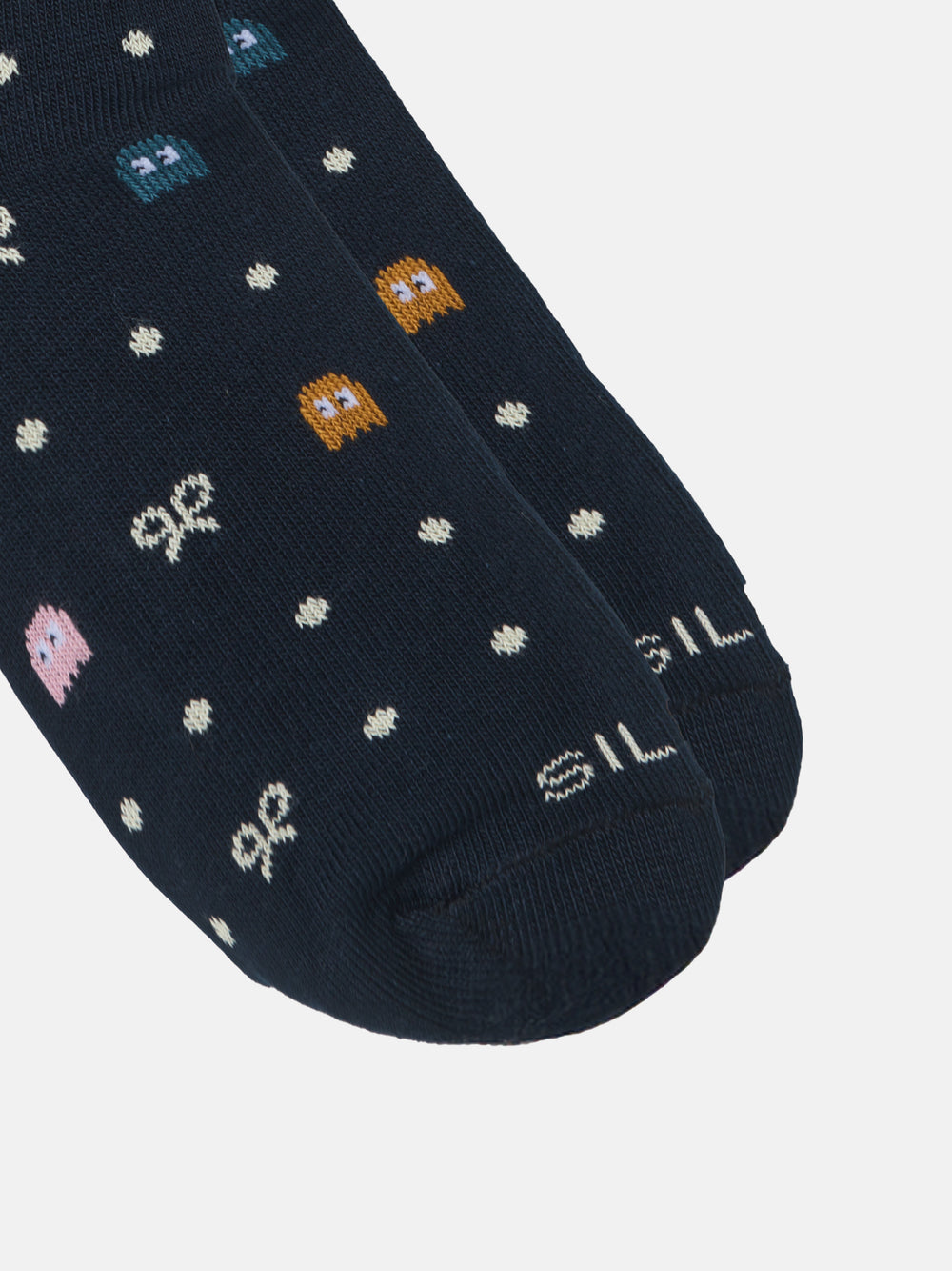 Chaussettes Pac-Man bleu marine pour enfants
