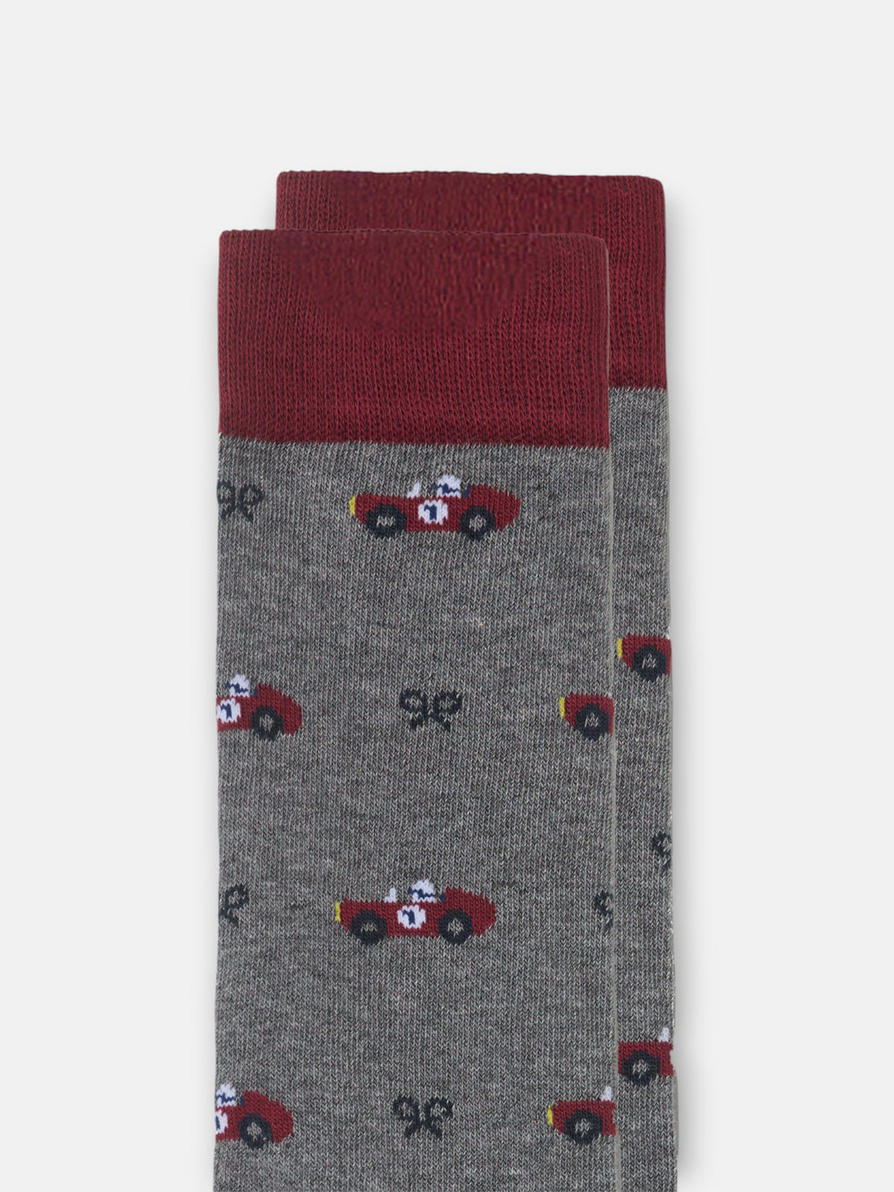 Chaussette de voiture de course gris foncé