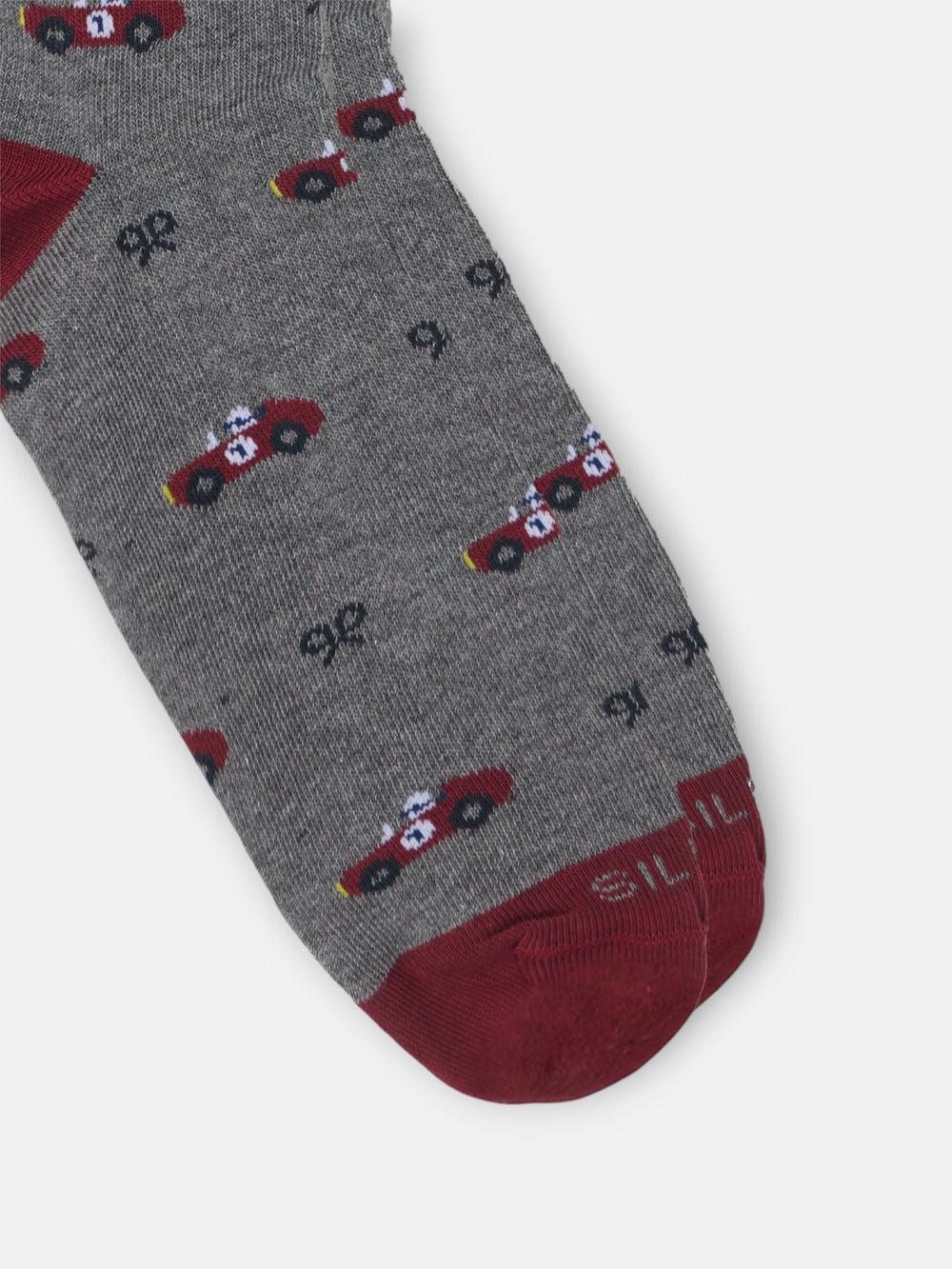 Chaussette de voiture de course gris foncé