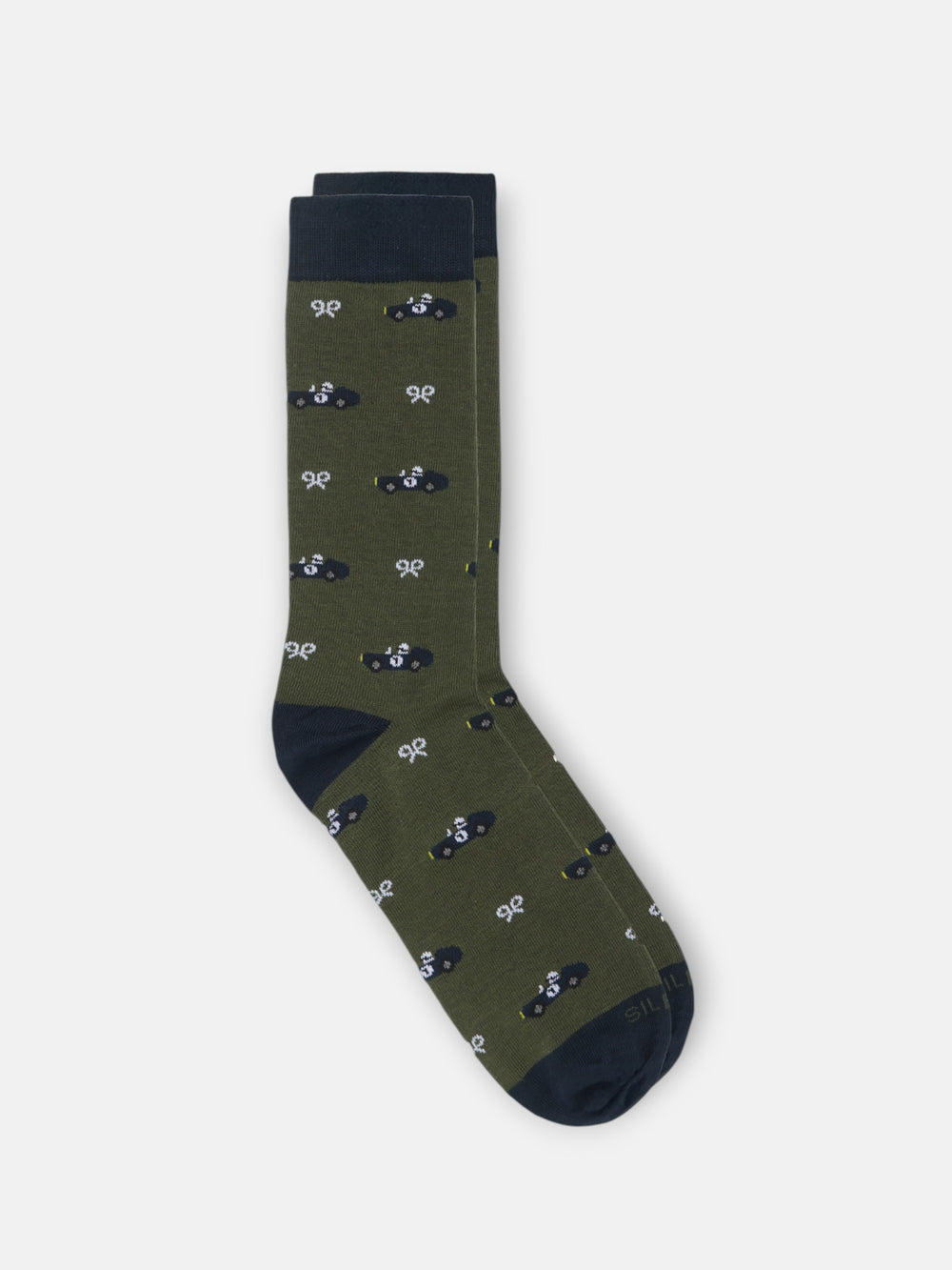 Chaussette de voiture de course verte