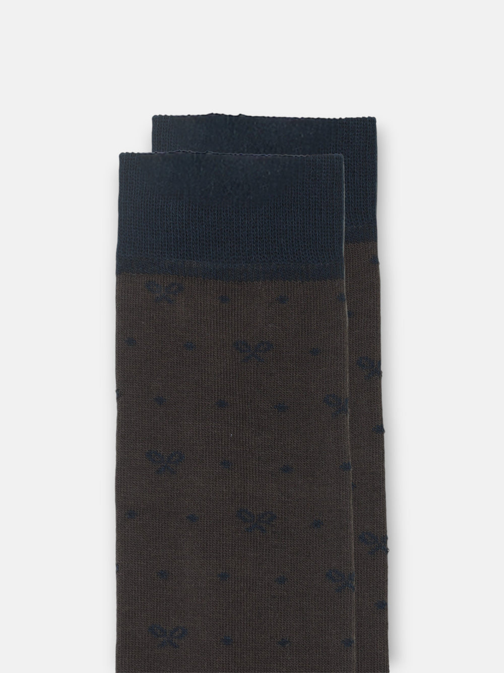 Calcetin motivos lunares marron