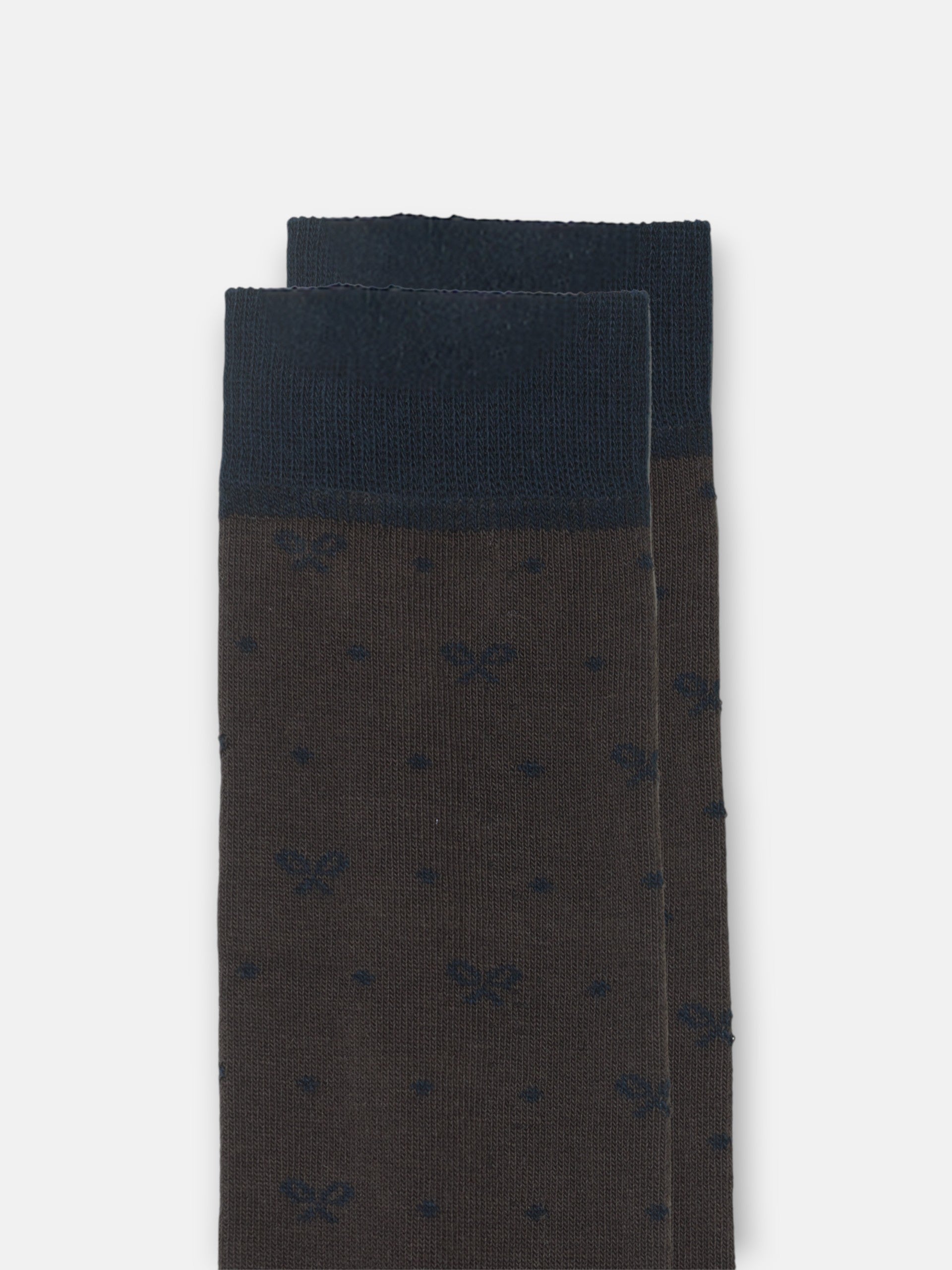 Brown polka dot socks