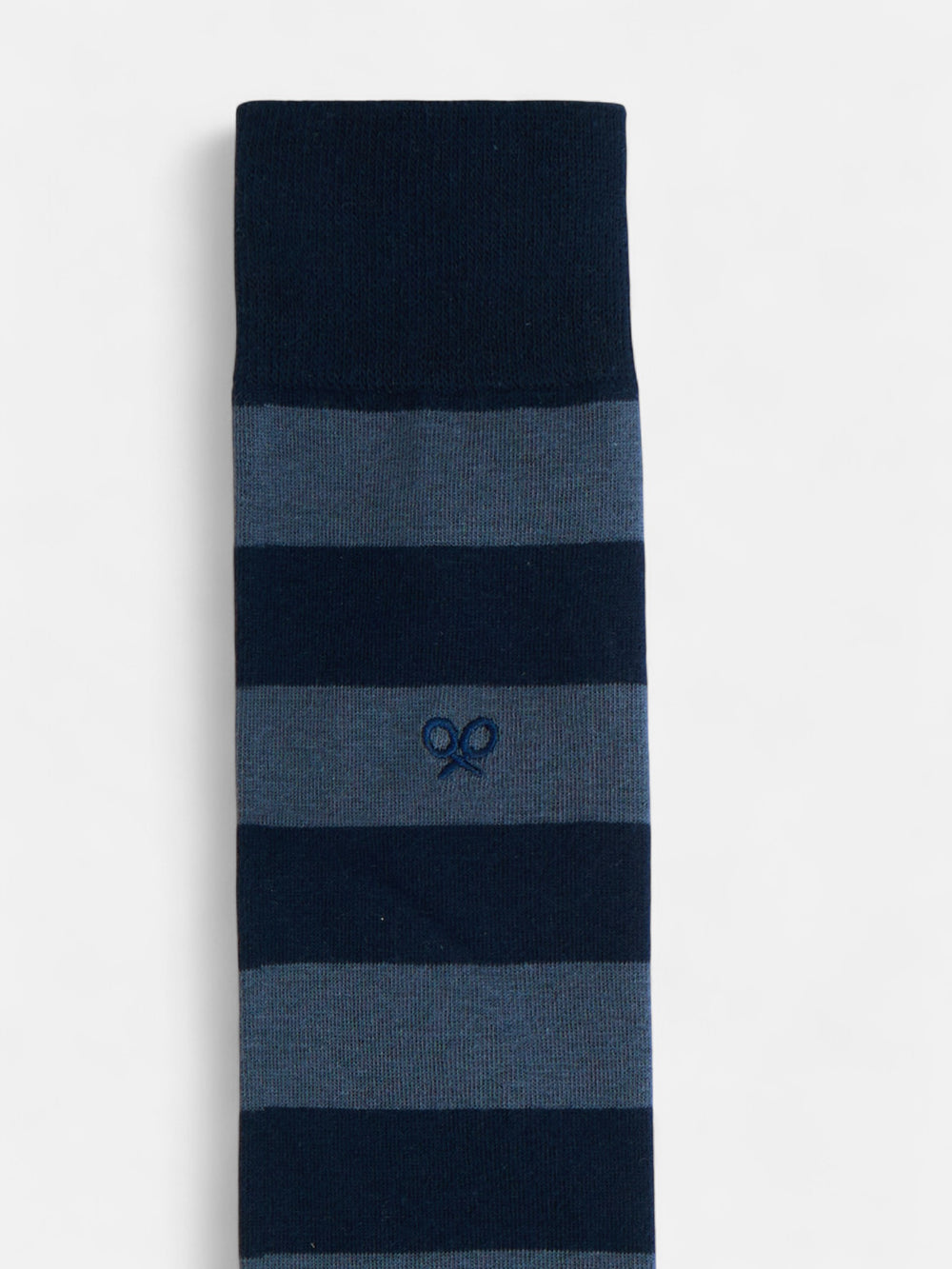 Navy blue striped socks