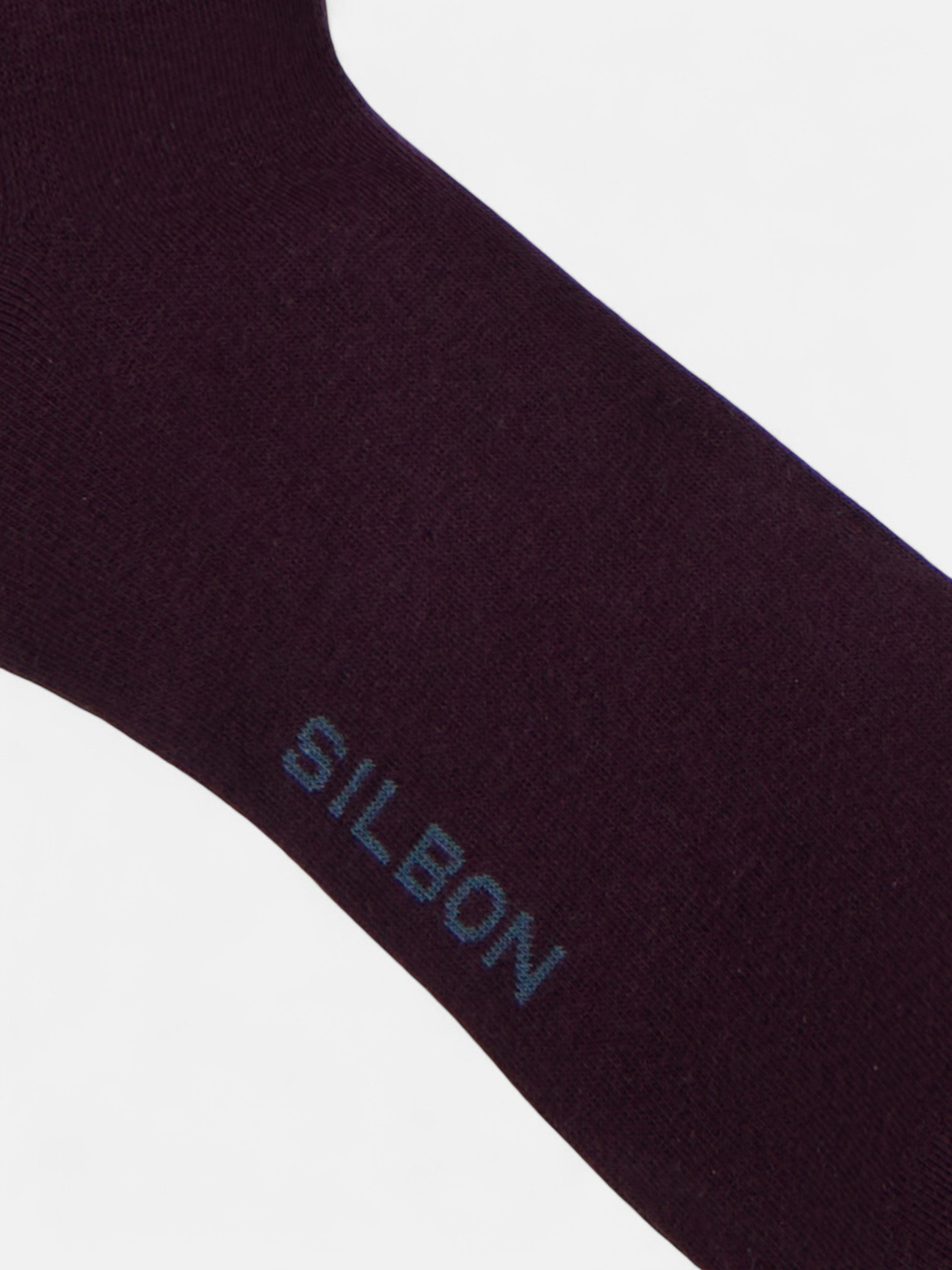 Chaussettes rayées bordeaux