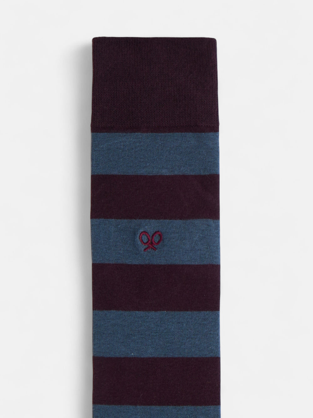 Burgundy striped socks