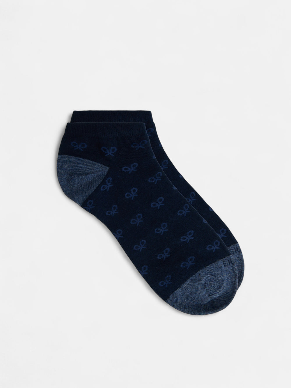 Calcetin tobillero multiraquetas azul