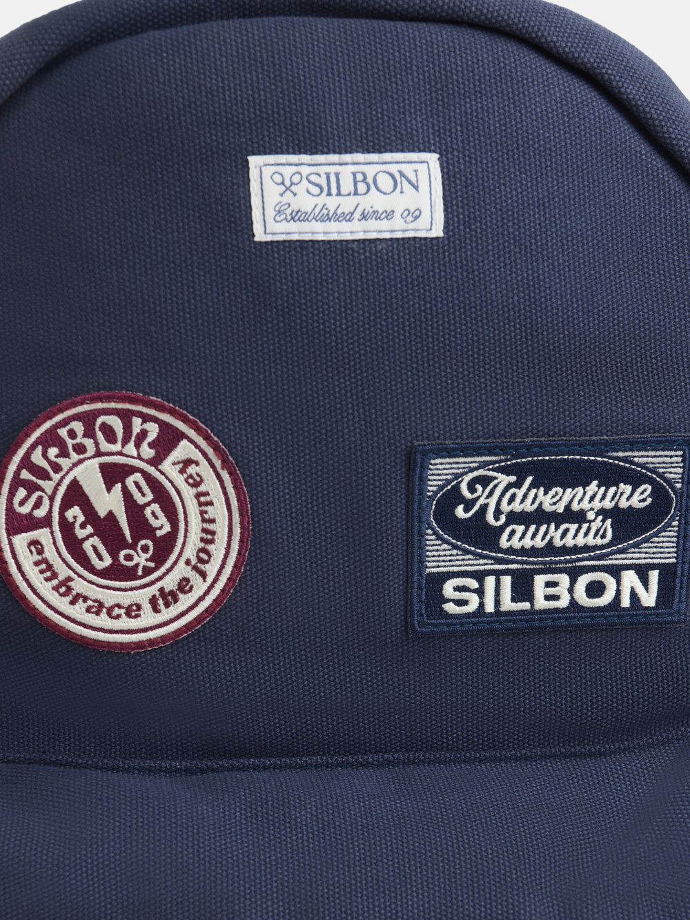 Sac à dos adolescent sport patchs bleu marine