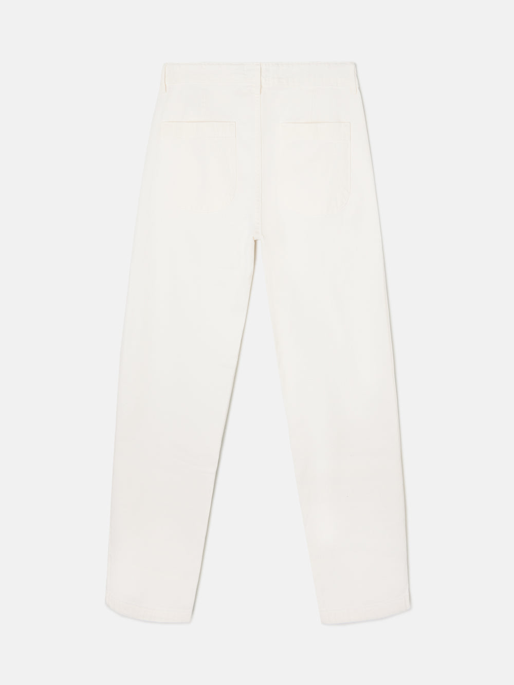 Beige straight pleated sport pants
