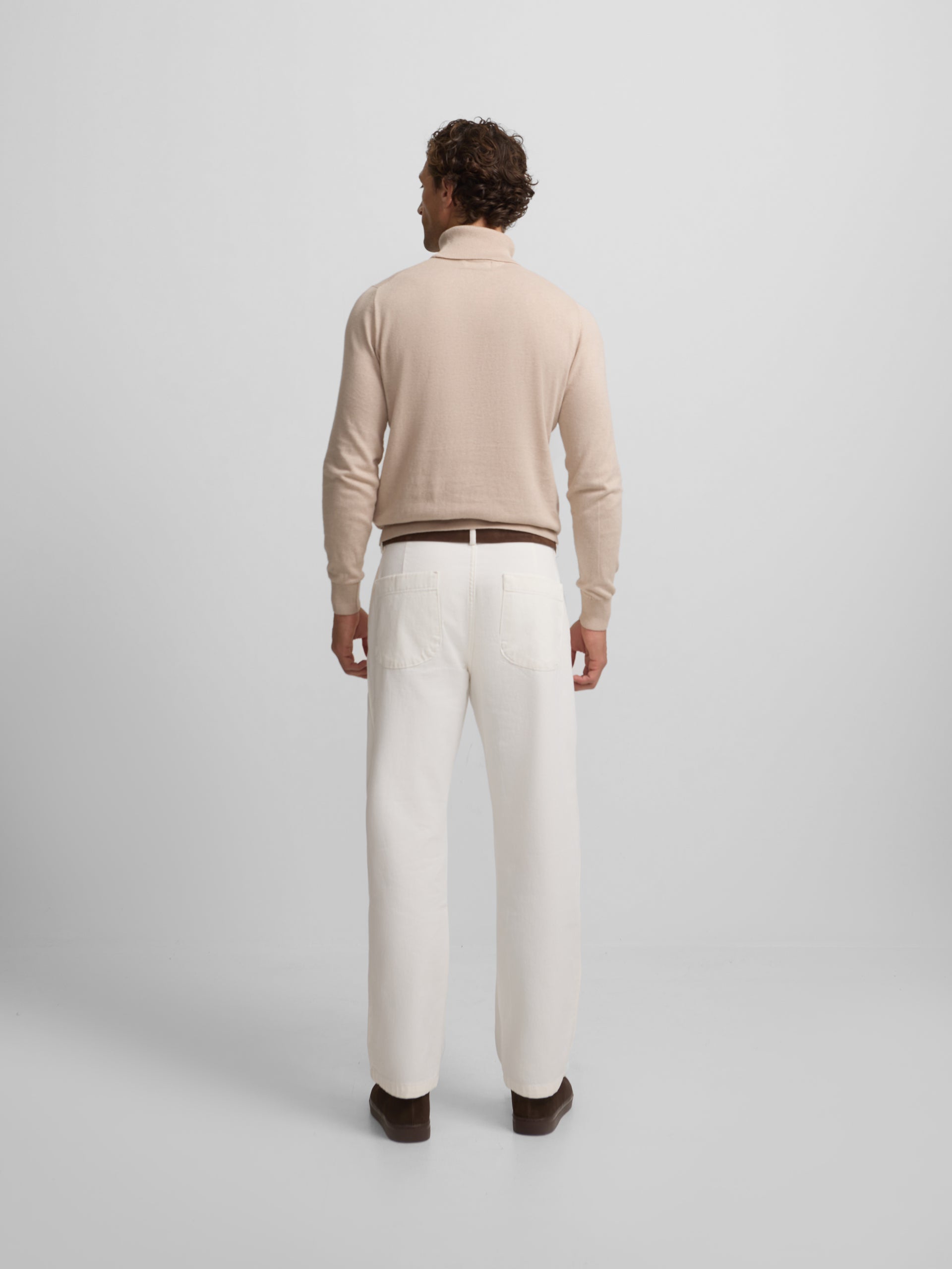 Pantalon de sport droit beige