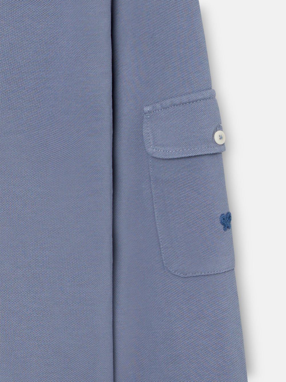 Navy blue military polo shirt