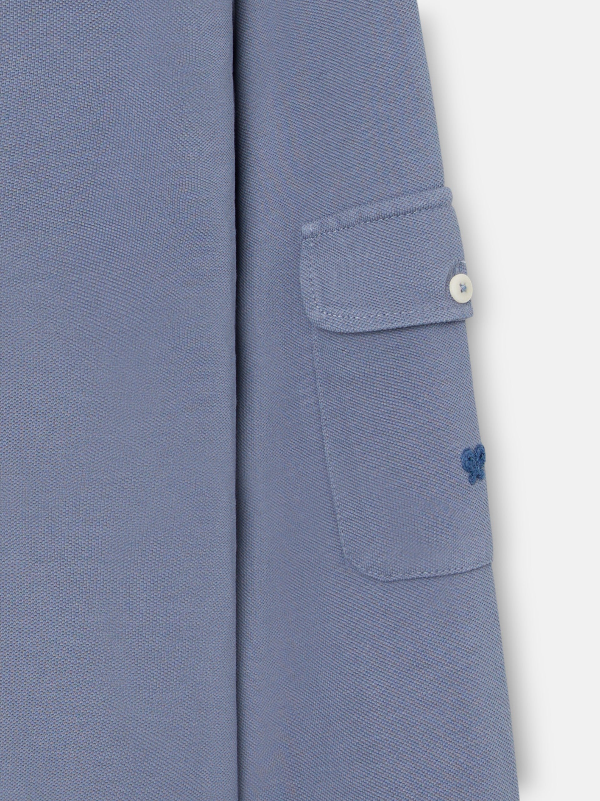 Polo military azul marino