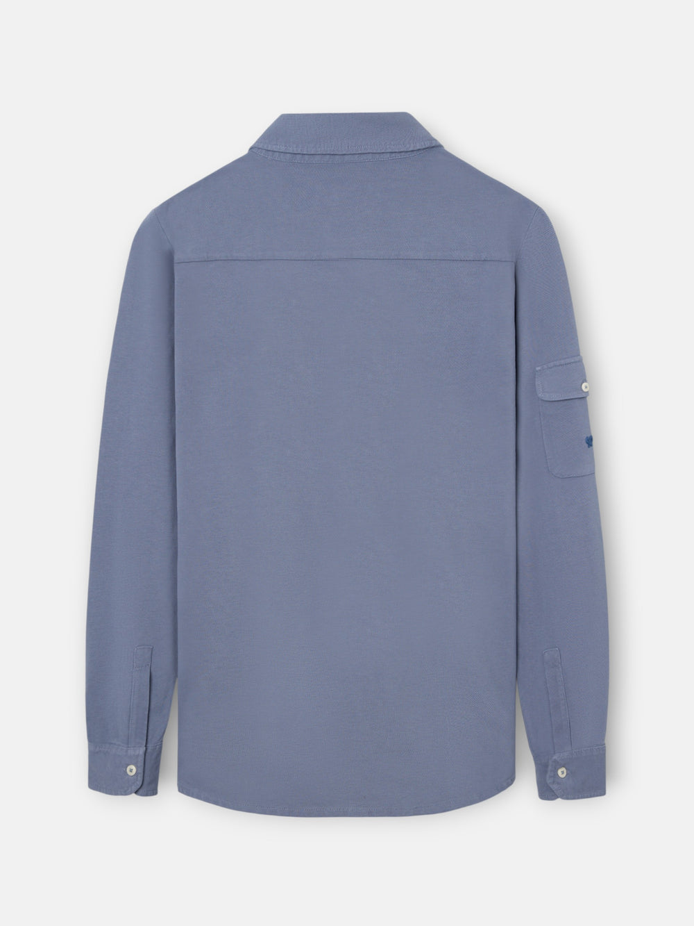 Navy blue military polo shirt