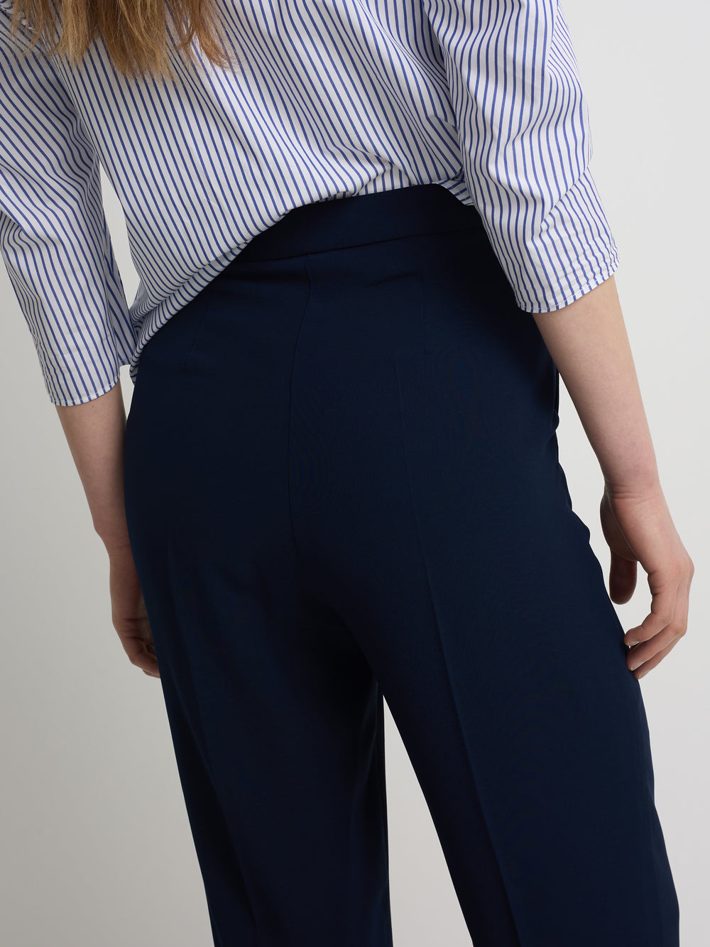 Women's classic navy blue trousers