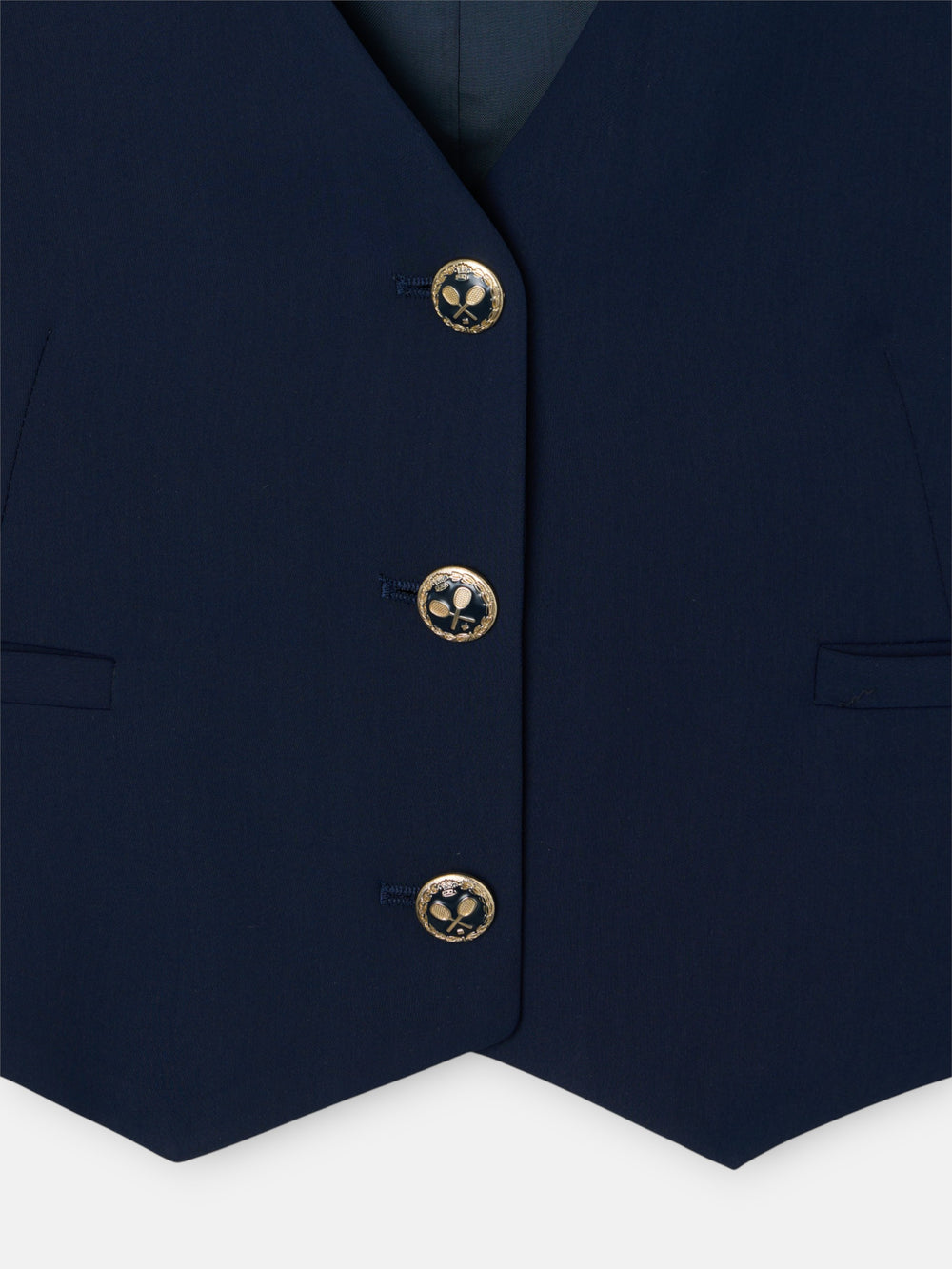 Chaleco woman clasico azul marino