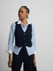 Colete clássico azul-marinho mulher