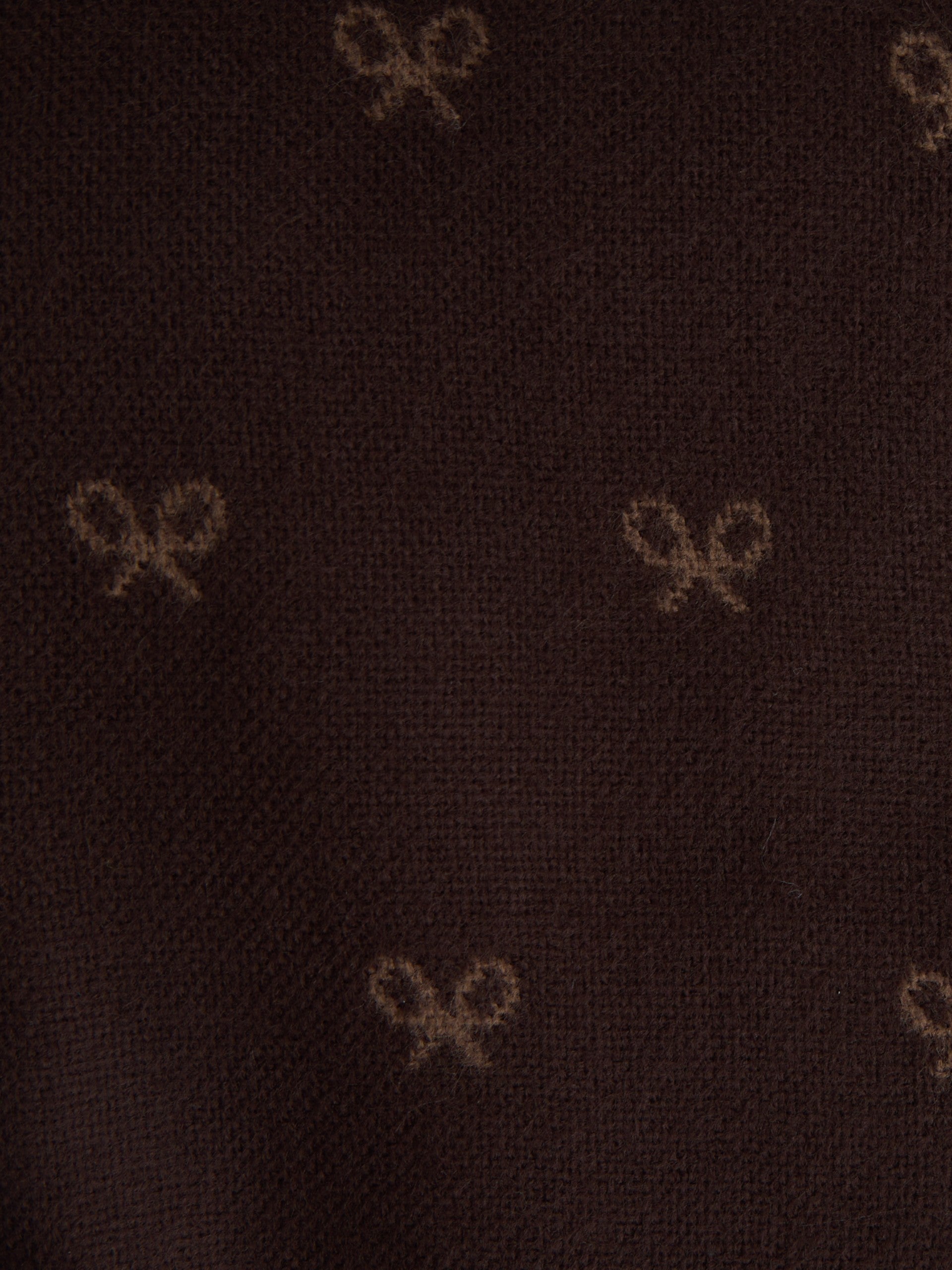 Cachecol raquetes castanho